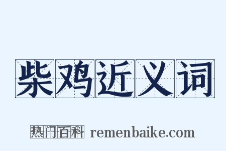 柴鸡近义词是什么意思的图片